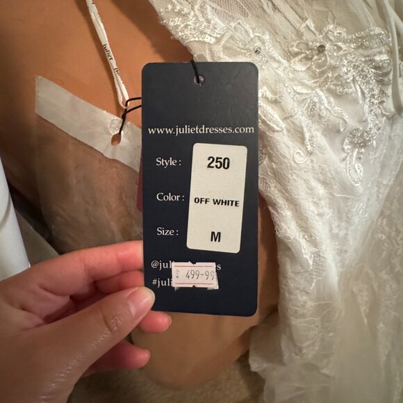 White lace corset dress with zipper back - Picture 8 of 9